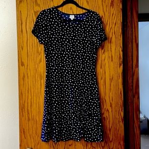 Navy and white Tshirt dress